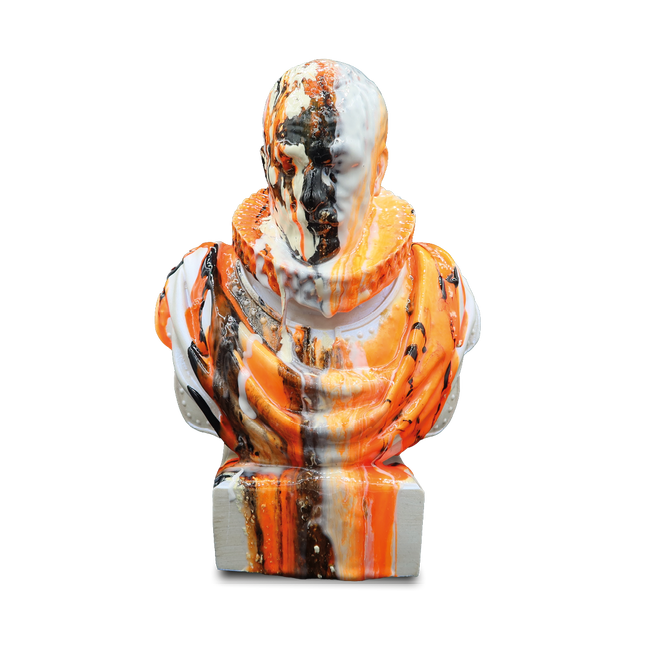 Willem van Oranje by Antoni Dragan - Orange, Black and White